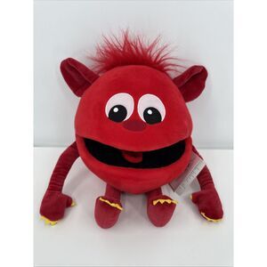 The Puppet Company  Red Baby Monster‎ Hand Puppet squeaker Big Mouth 12" NWT